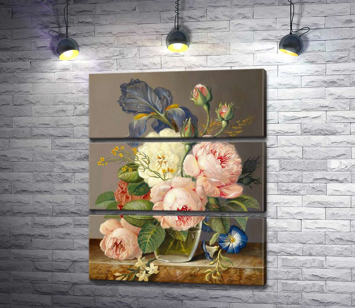 

Модульная картина ArtPoster Винтажный букет цветов 130x156 см Модуль №13