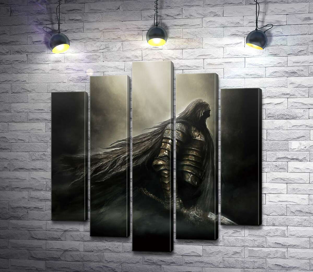 

Модульная картина ArtPoster Воин из видеоигры "Dark Souls" 130x140 см Модуль №26