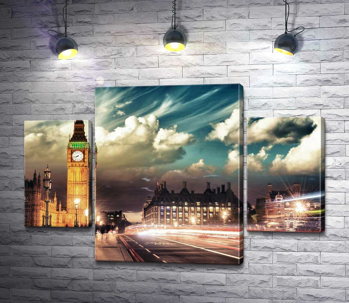 

Модульная картина ArtPoster Вечер на Вестминстерском мосту (Westminster bridge) 131x89 см Модуль №7