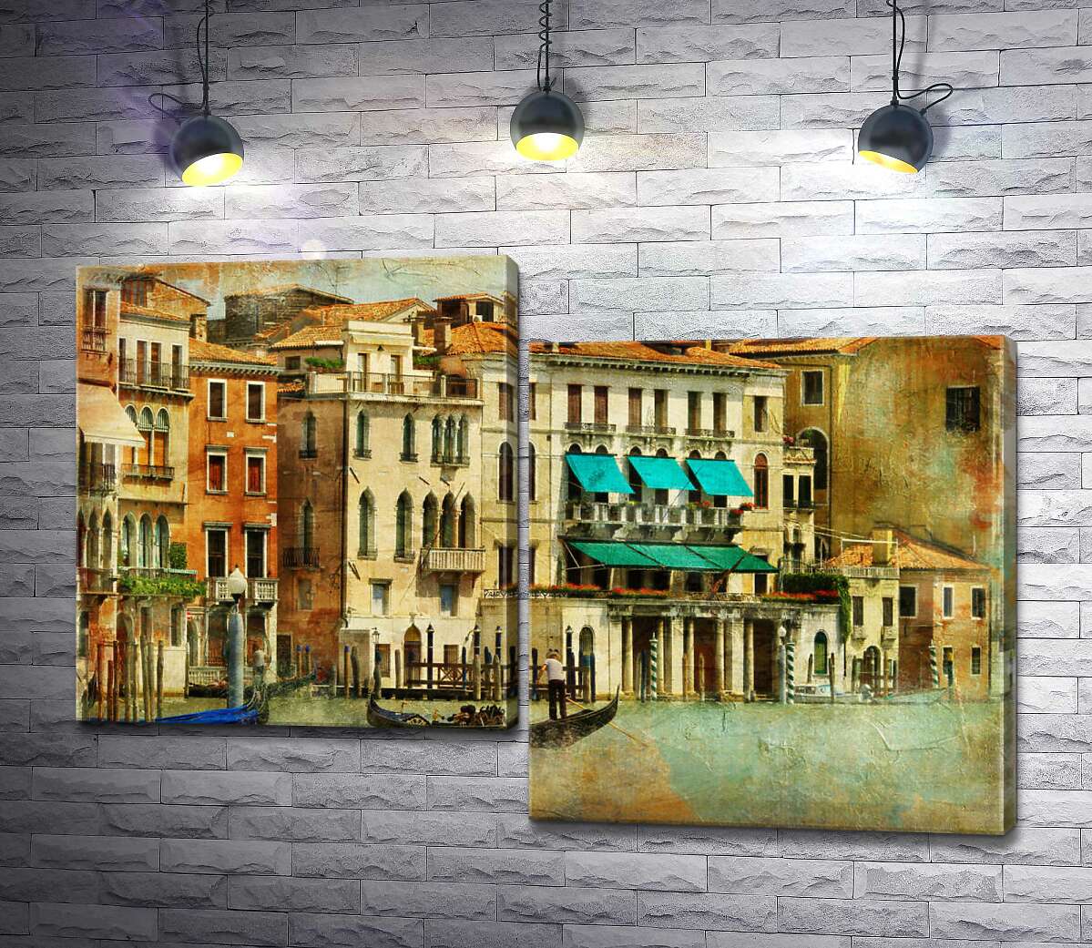 

Модульная картина ArtPoster Венеция: дома отдыхают под полуденным солнцем 100x67 см Модуль №5