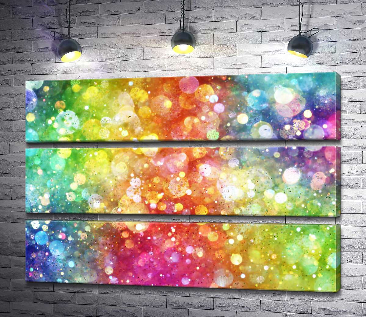 

Модульная картина ArtPoster Блеск радужных оттенков 90x60 см Модуль №13