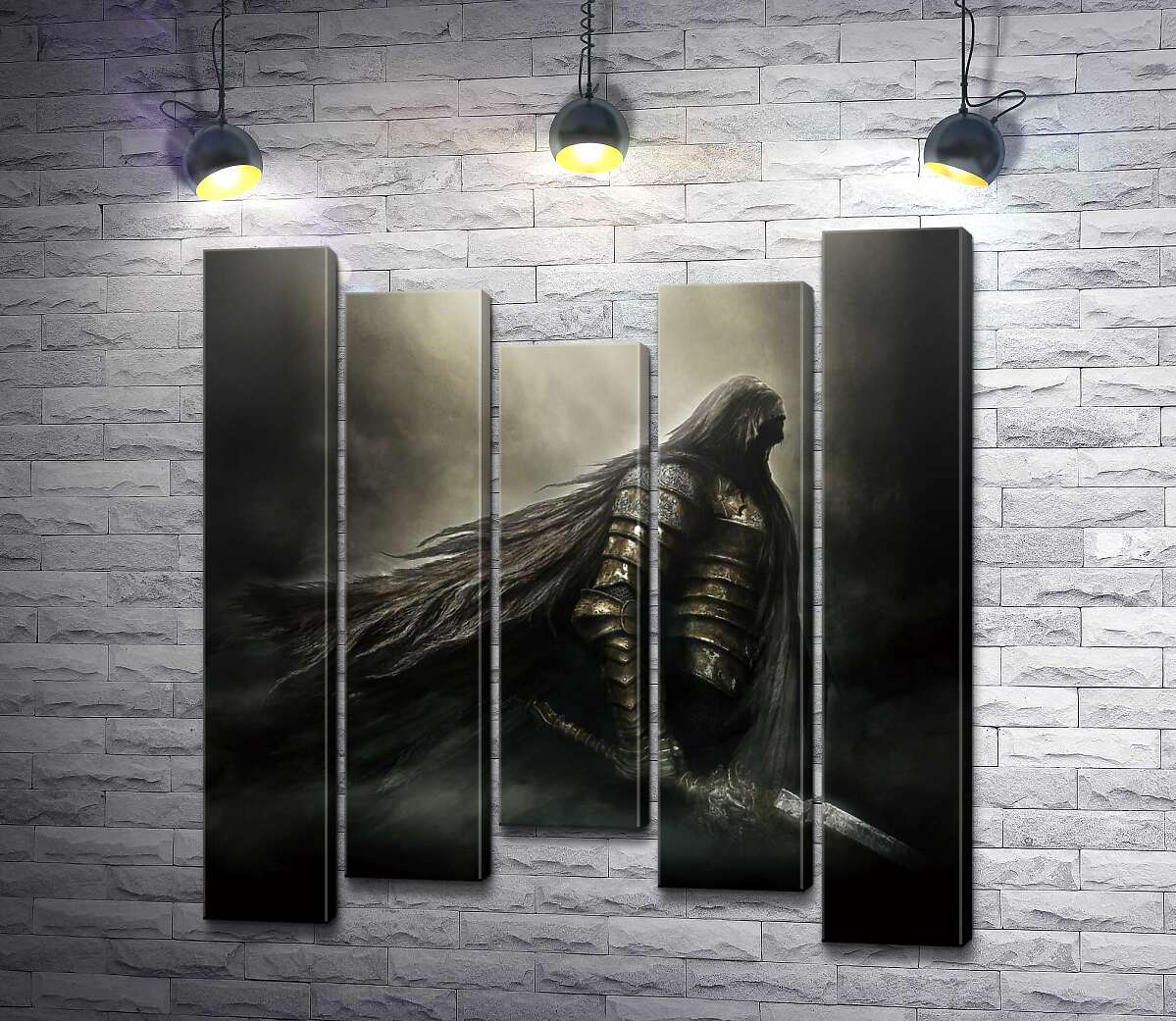 

Модульная картина ArtPoster Воин из видеоигры "Dark Souls" 130x140 см Модуль №28