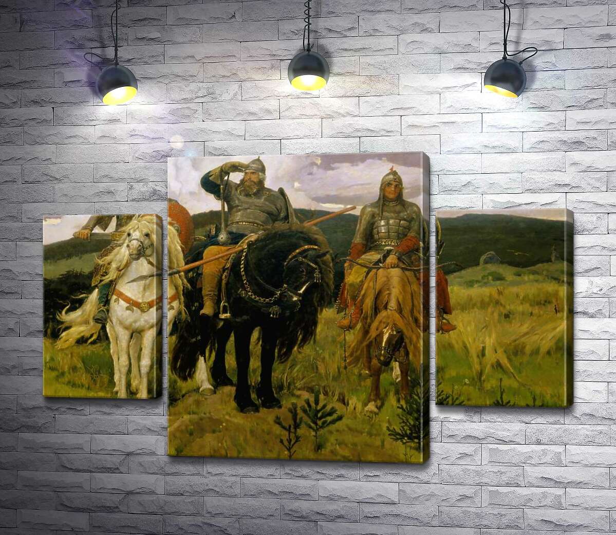 

Модульная картина ArtPoster Богатыри - Виктор Васнецов 131x85 см Модуль №7
