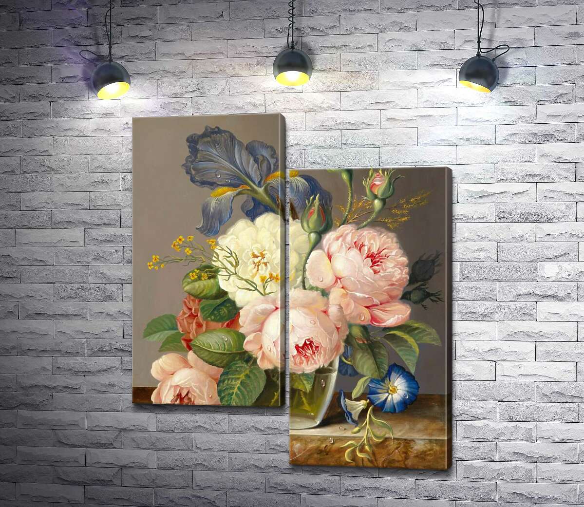 

Модульная картина ArtPoster Винтажный букет цветов 50x61 см Модуль №5