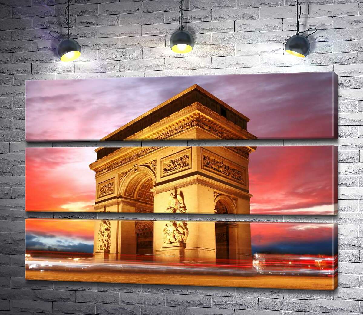 

Модульная картина ArtPoster Величие Триумфальной арки (Arc de Triomphe de l'Étoile) в Париже 90x60 см Модуль №13