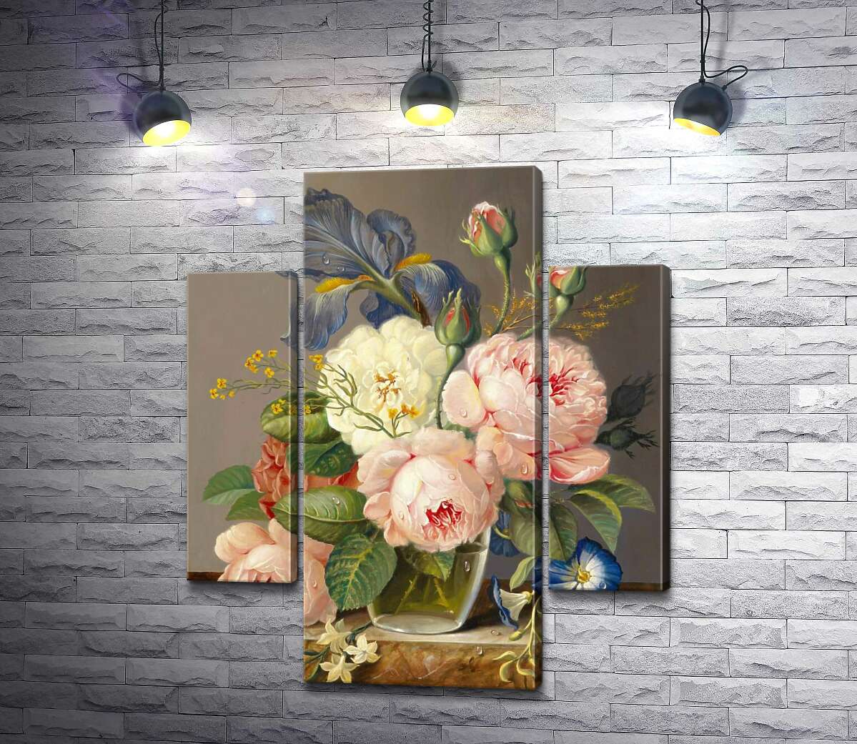 

Модульная картина ArtPoster Винтажный букет цветов 100x120 см Модуль №7