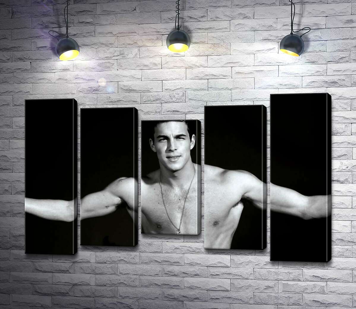 

Модульная картина ArtPoster Брутальный Марио Касас (Mario Casas) с обнаженным торсом 130x83 см Модуль №28