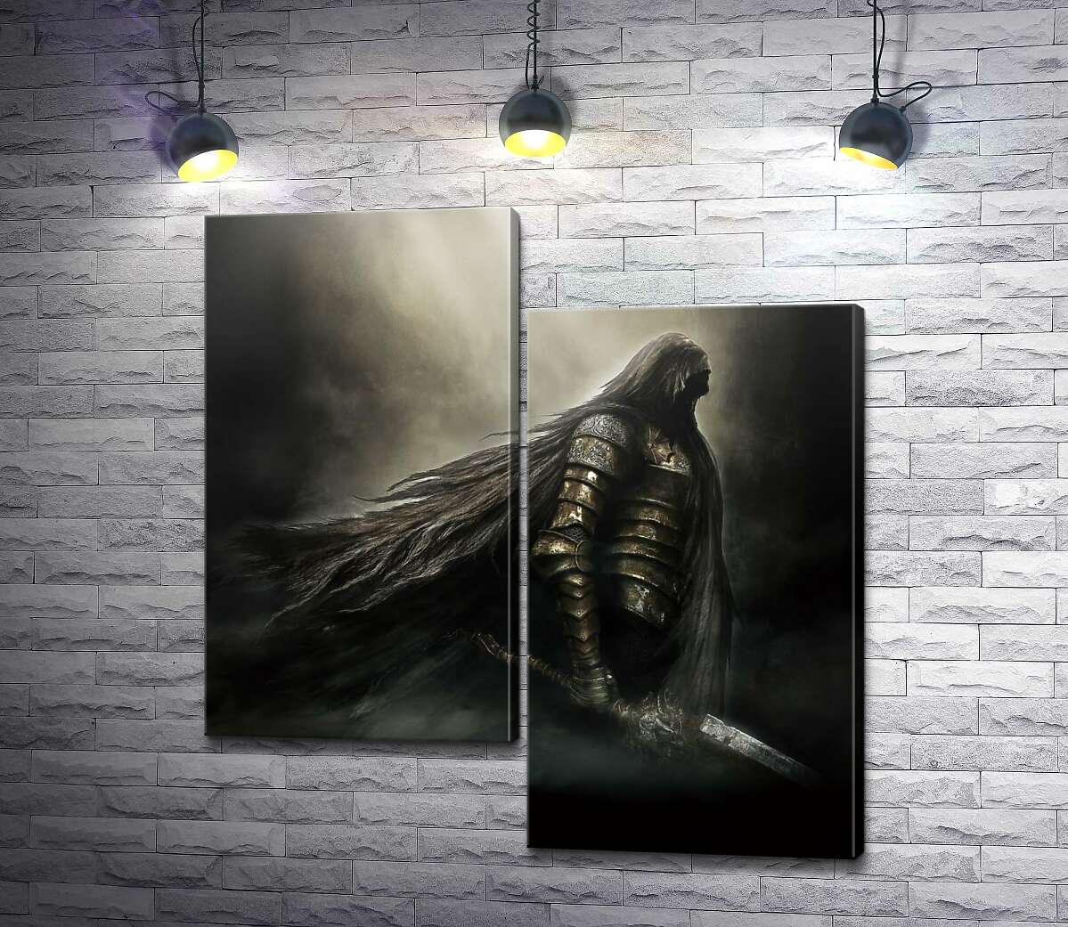 

Модульная картина ArtPoster Воин из видеоигры "Dark Souls" 130x139 см Модуль №5