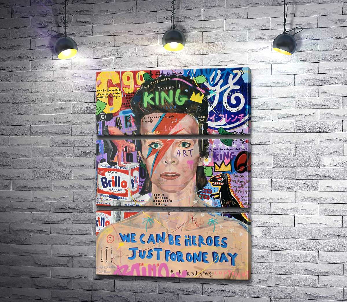 

Модульная картина ArtPoster Бови Больт (Bowie Bolt) - Джисбар 130x177 см Модуль №13