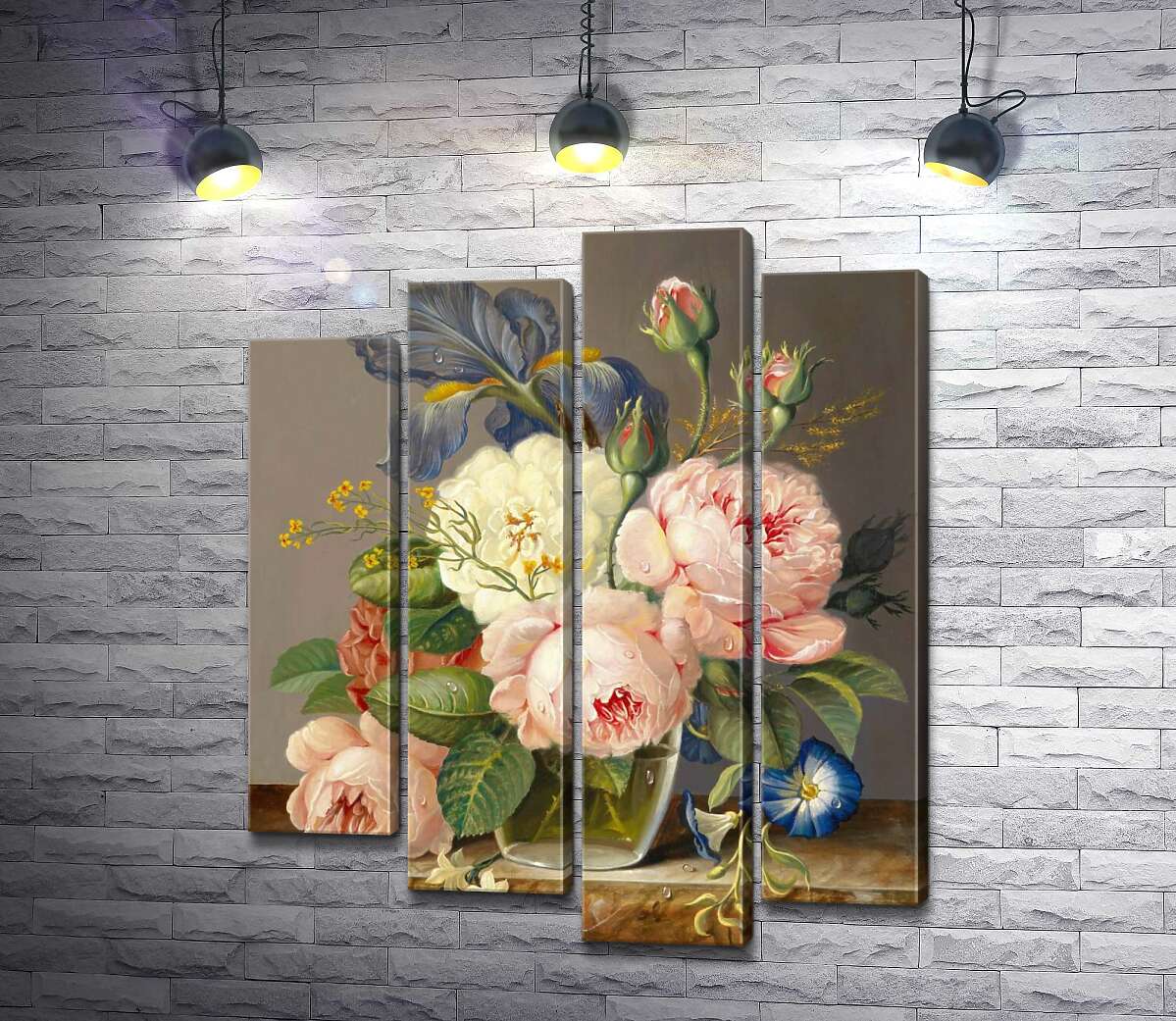

Модульная картина ArtPoster Винтажный букет цветов 132x158 см Модуль №21