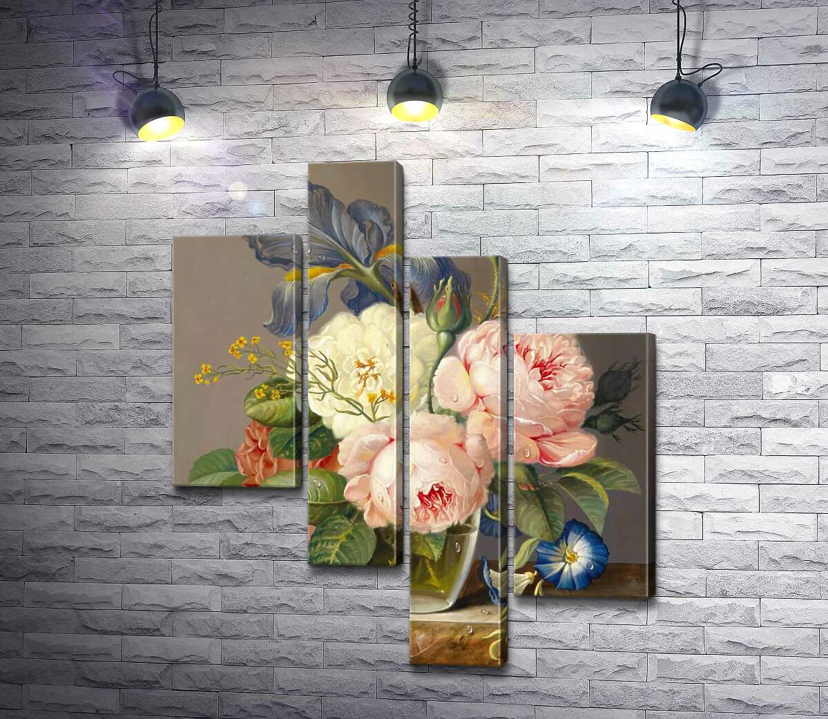 

Модульная картина ArtPoster Винтажный букет цветов 100x120 см Модуль №20
