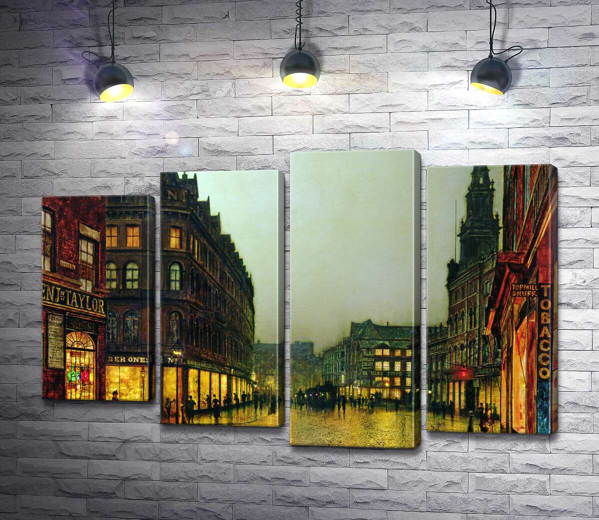 

Модульная картина ArtPoster Боар Лейн, Лидс (Boar Lane, Leeds) - Джон Эткинсон Гримшоу (John Atkinson Grimshaw) 132x87 см Модуль №21