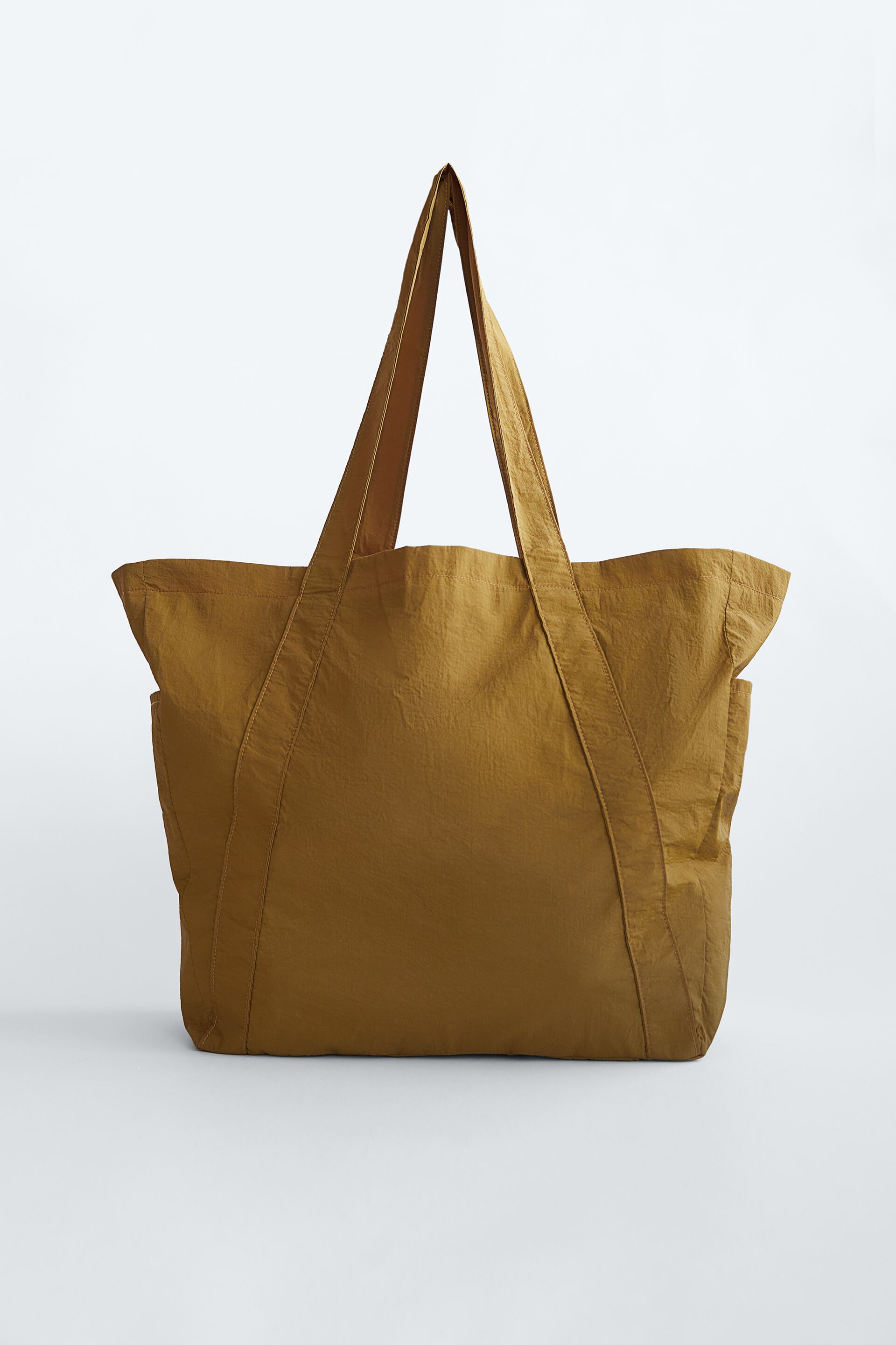 

Сумка шопер Zara 66х40х14 см оливковый 0653214515