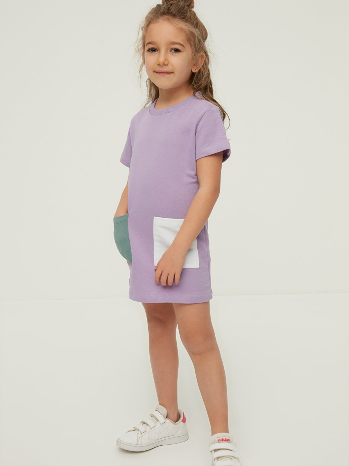 Акція на Дитяче літнє плаття для дівчинки Trendyol ТКДСС22ЕЛ0065 110-116 см Лілове від Rozetka
