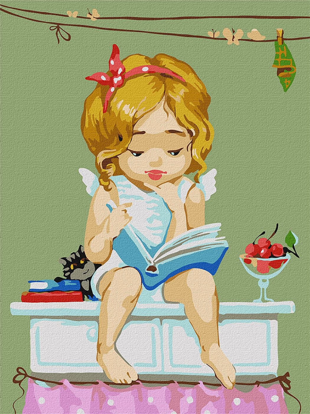

Набір для розпису по номерах. "Улюблена книга" 30х40см КНО2396