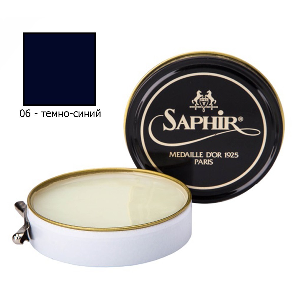 

Паста для обуви Saphir Medaille D'or Pate De Luxe 50 мл темно-синий