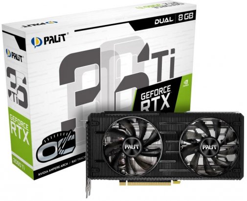 

Відеокарта Palit GeForce RTX 3060 Ti Dual OC (NE6306TS19P2-190AD)