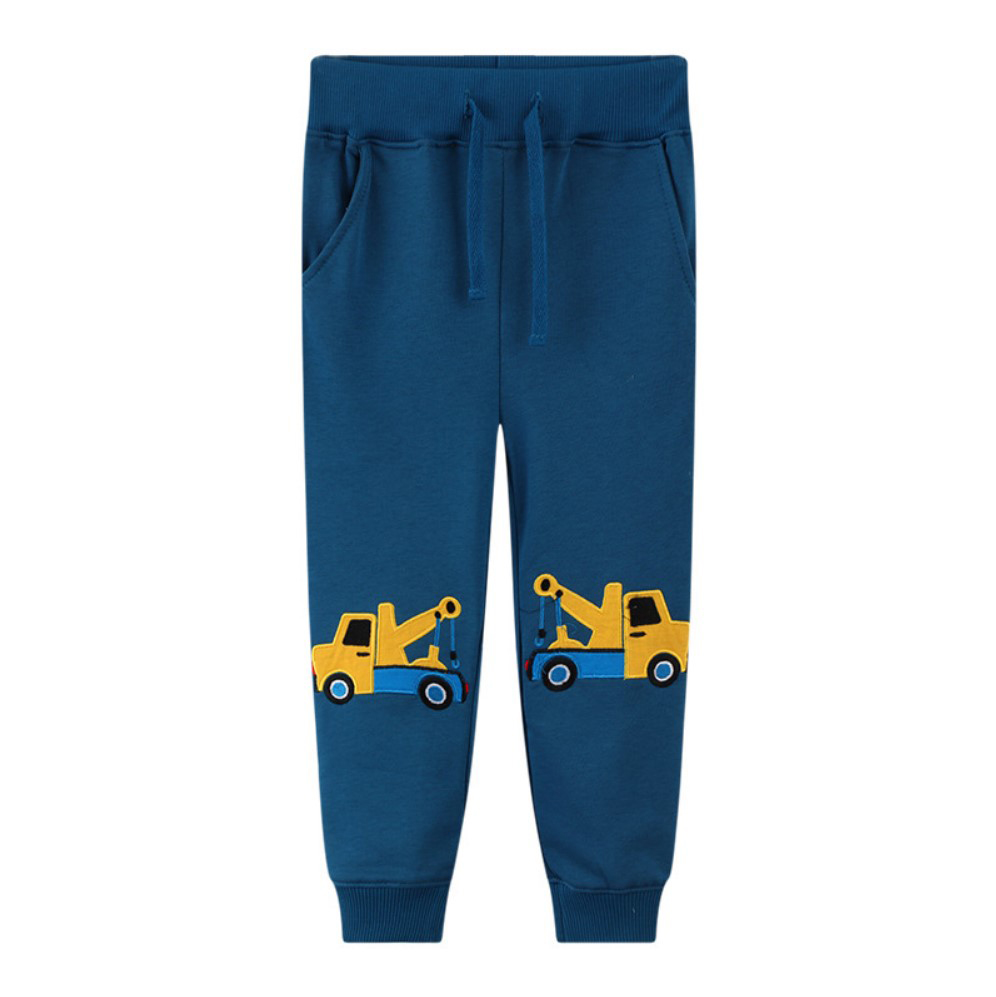 

Штаны для мальчика с изображением транспорта синие Yellow tow truck Jumping Meters (110 / 5 лет) (59963)