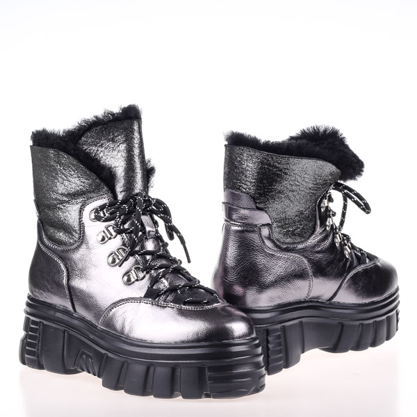 

Ботинки женские зима Allshoes 00-00005851 Никель р.37