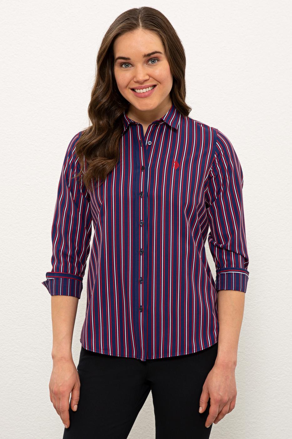 

Рубашка женская U.S. Polo Assn. Синий  (269063 VR033, Рубашка женская U.S. Polo Assn. Синий XS (269063 VR033)