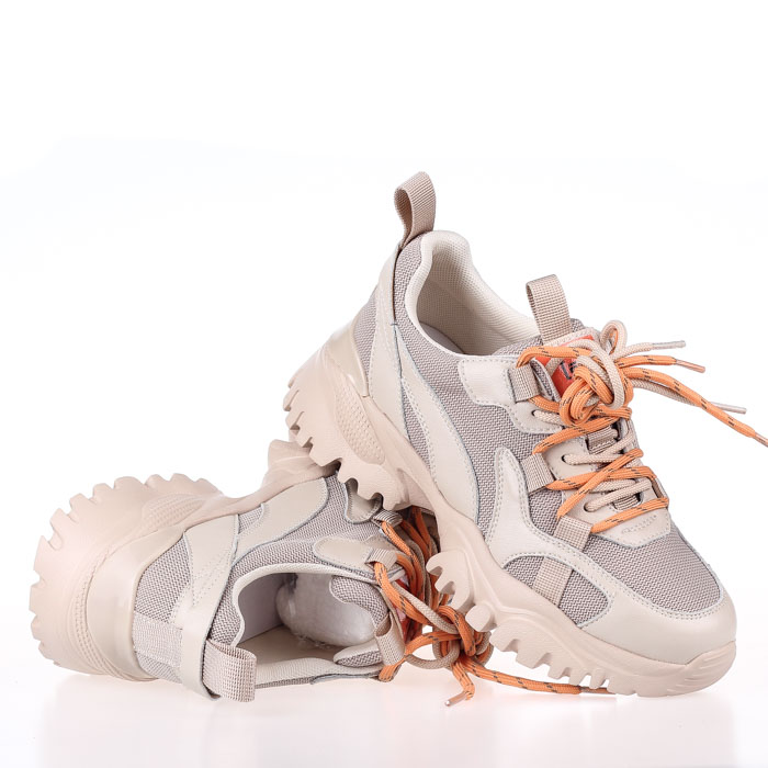 

Кроссовки женские деми Allshoes 00-00006079 Бежевый р.38 (24 см.)