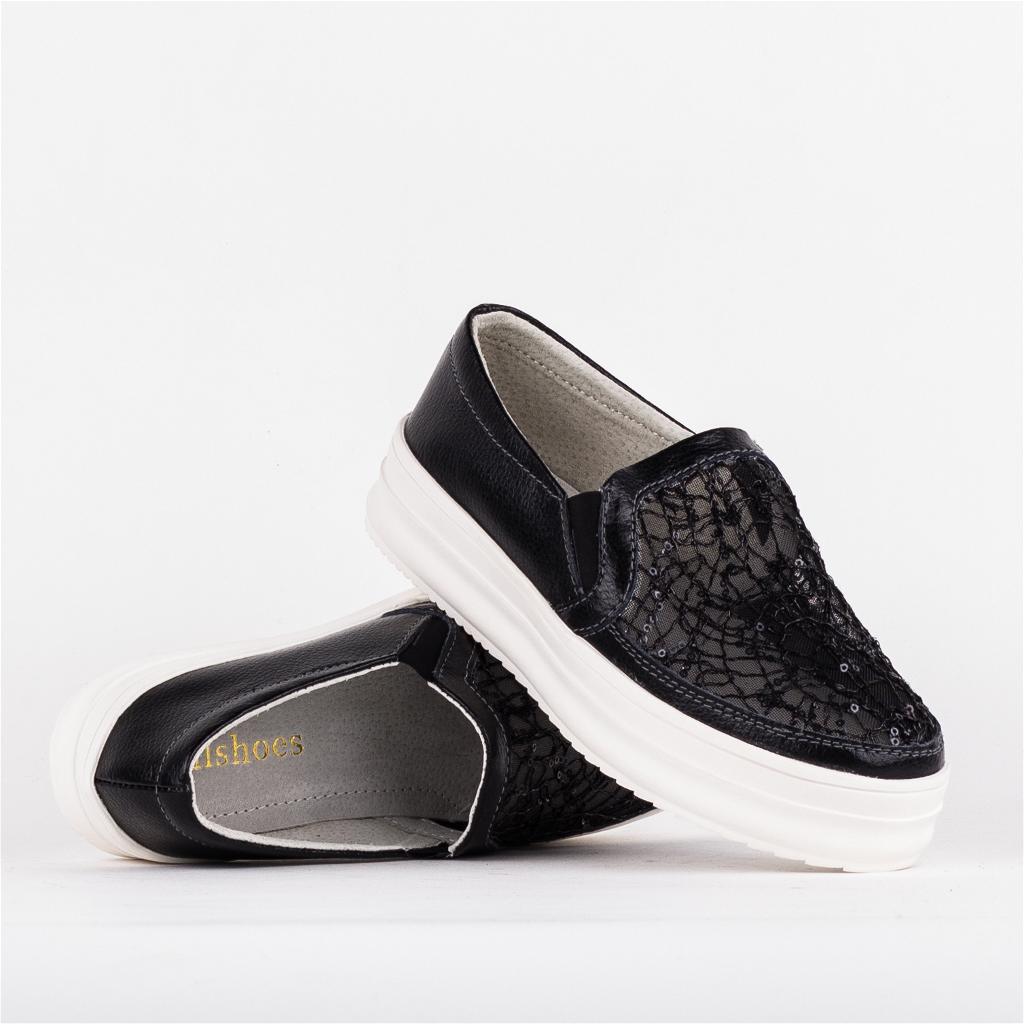

Слипоны женские деми Allshoes 00-00004635 Черный р.36 (23 см.)