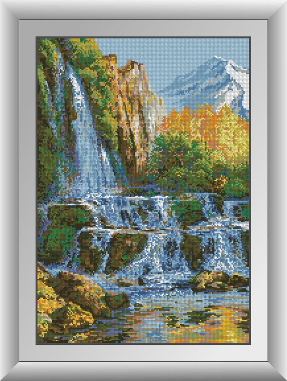

Алмазная мозаика Пейзаж с водопадом Dream Art 30115 44х61,5см 26 цветов, квадр.стразы, полная зашивка. Набор алмазной вышивки