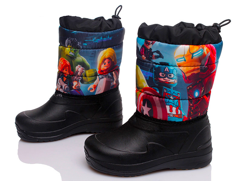 

Дутики детские зима для мальчика Ready Steady 00-00007133 Черный р.29/30 (17,5 см.)