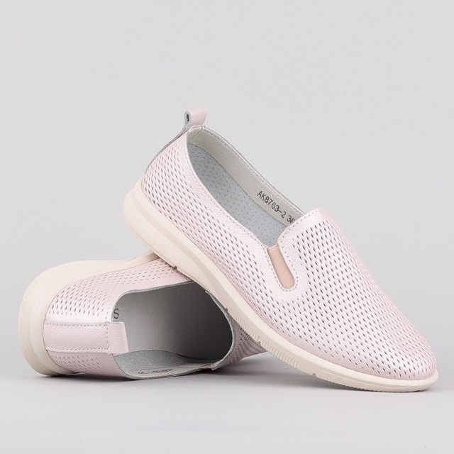 

Мокасины женские деми Allshoes 00-00005057 Розовый р.38
