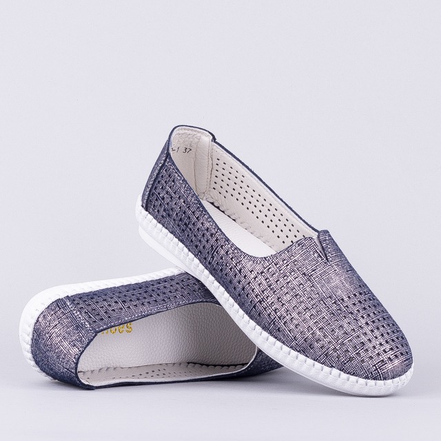 

Мокасины женские деми Allshoes 00-00005032 Синий р.41