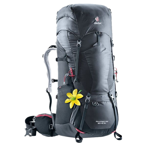 

Рюкзак Deuter Aircontact Lite 60+10 SL колір 4701 graphite-black (4340218 4701)