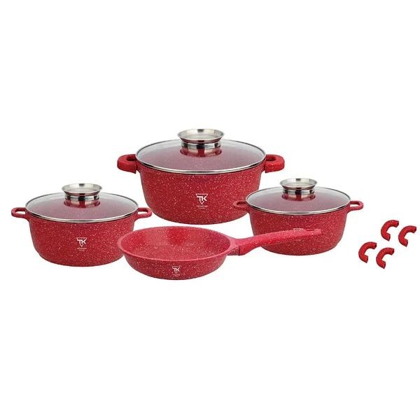 

Набор кастрюль со сковородой - Top Kitchen TK- 076 - Красный