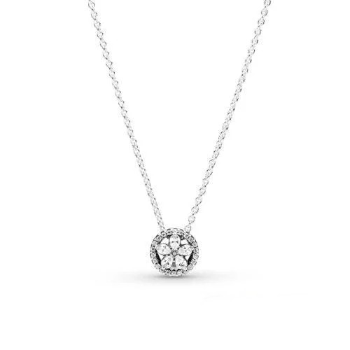 

Серебряное Колье Пандора Снежная Сказка #399230C01-45