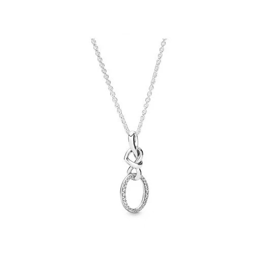 

Серебряное Колье Пандора Узы Любви #398078CZ-60