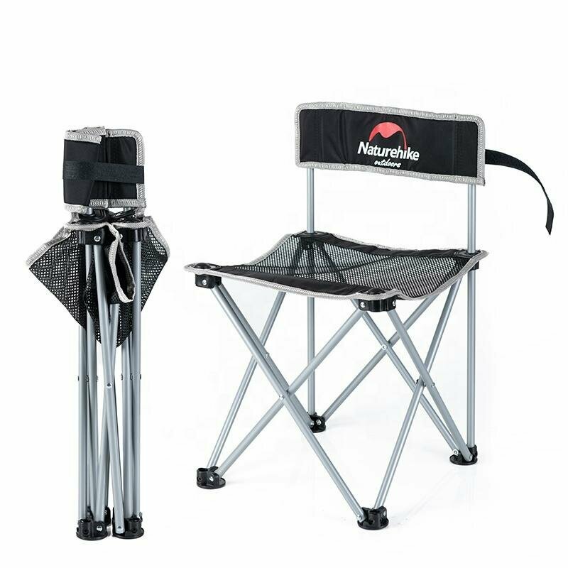 

Стілець складний Naturehike NH16J001-J, 600D Oxford / сталь, чорний
