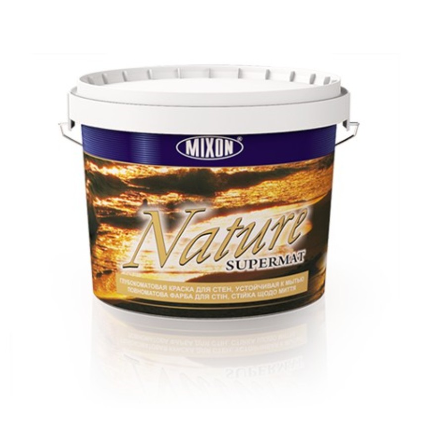 

Краска для стен и потолка MIXON NATURE SUPERMAT белая 2,5л