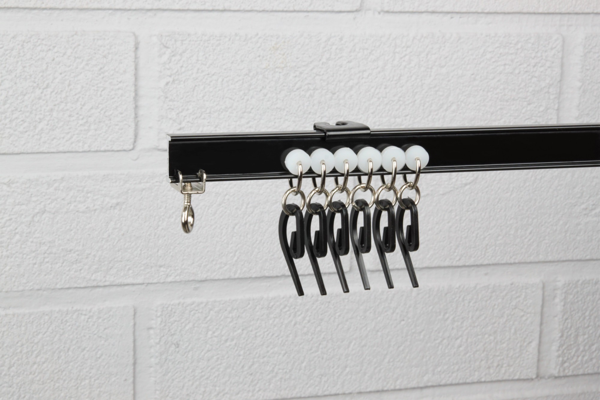 

Карниз однорядний гнучкий Homs decor Т-профіль 540 см алюминій чорний