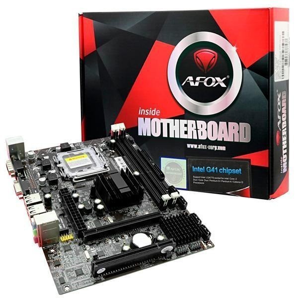 

Материнская плата AFOX IG41-MA7 (s775, Intel G41 + Intel ICH7, PCI-Ex16 DDR3)