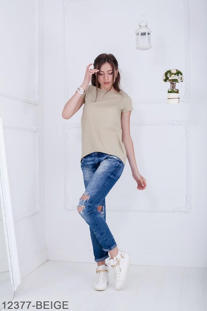 

Женская блузка-туника Подіум Jucca 12377-BEIGE XXL Бежевый