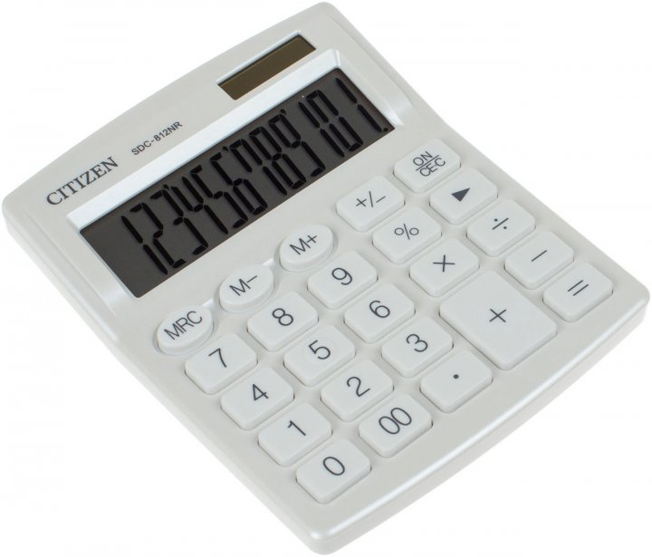 

Калькулятор Citizen SDC812NRWHE-white Белый (8737)