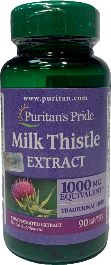 

Расторопша Puritan's Pride Milk Thistle 1000 мг 4:1 Extract (Sylimarine), NOW Foods 90 софт (074312119446)