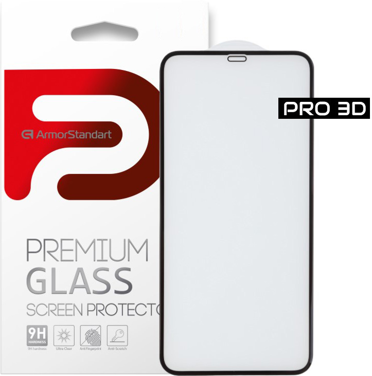 

Защитное стекло ArmorStandart Pro Evo для Apple iPhone 11 Pro/Xs/X Black (ARM55371-GP3D-BK)