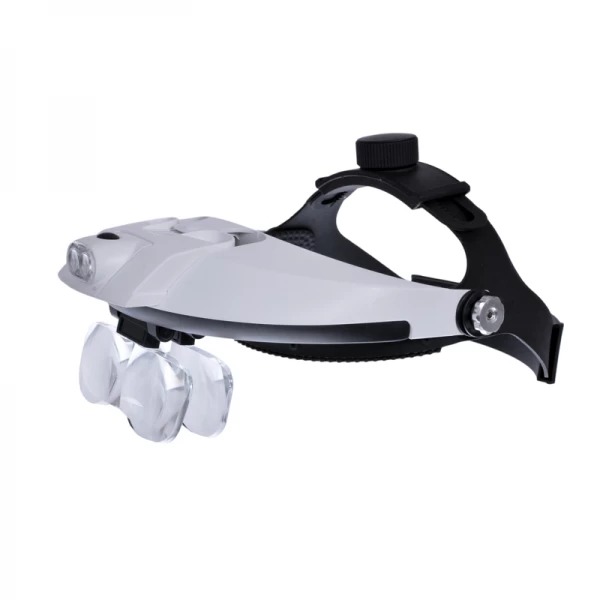 

Бинокулярная лупа Magnifier 81001-H, увел.- 1.2X-6Х с Led