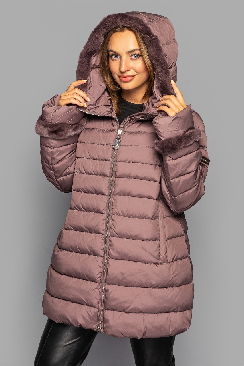ЖЕНСКИЙ ЗИМНИЙ ПУХОВИК С МЕХОМ CLASNA CW18D306CQ от продавца: ShopKtl ...