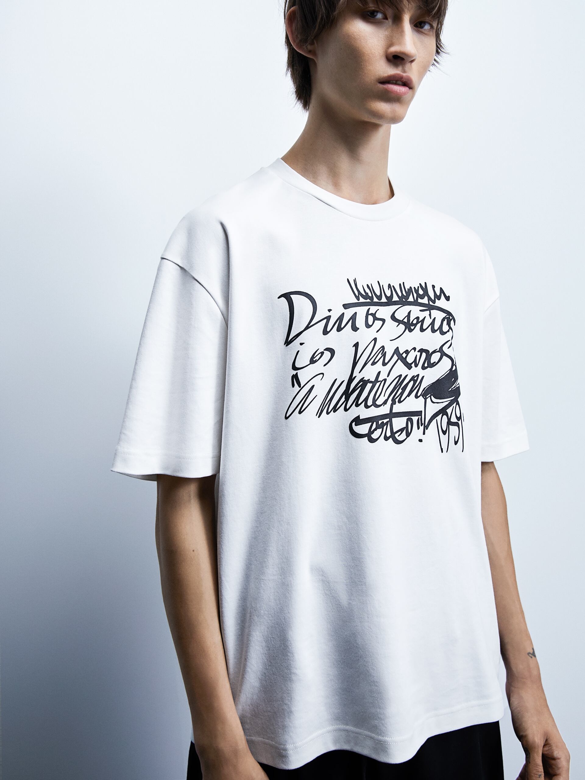 

Футболка Zara 4087-302-251  Молочная, Футболка Zara 4087-302-251 M Молочная