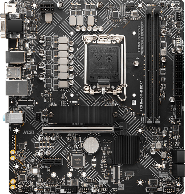 

Материнская плата MSI Pro B660M-B DDR4 (s1700, Intel B660, PCI-Ex16)