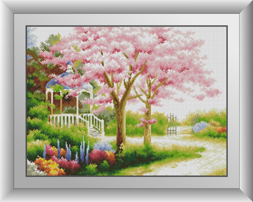 

Алмазная мозаика Весенний сад Dream Art 30452 41x55см 29 цветов, квадр.стразы, полная зашивка. Набор алмазной вышивки