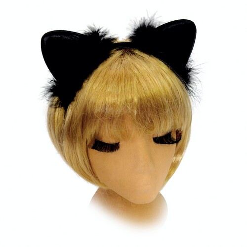 

Ушки Кошка с пухом SETA Decor 17-285BLK