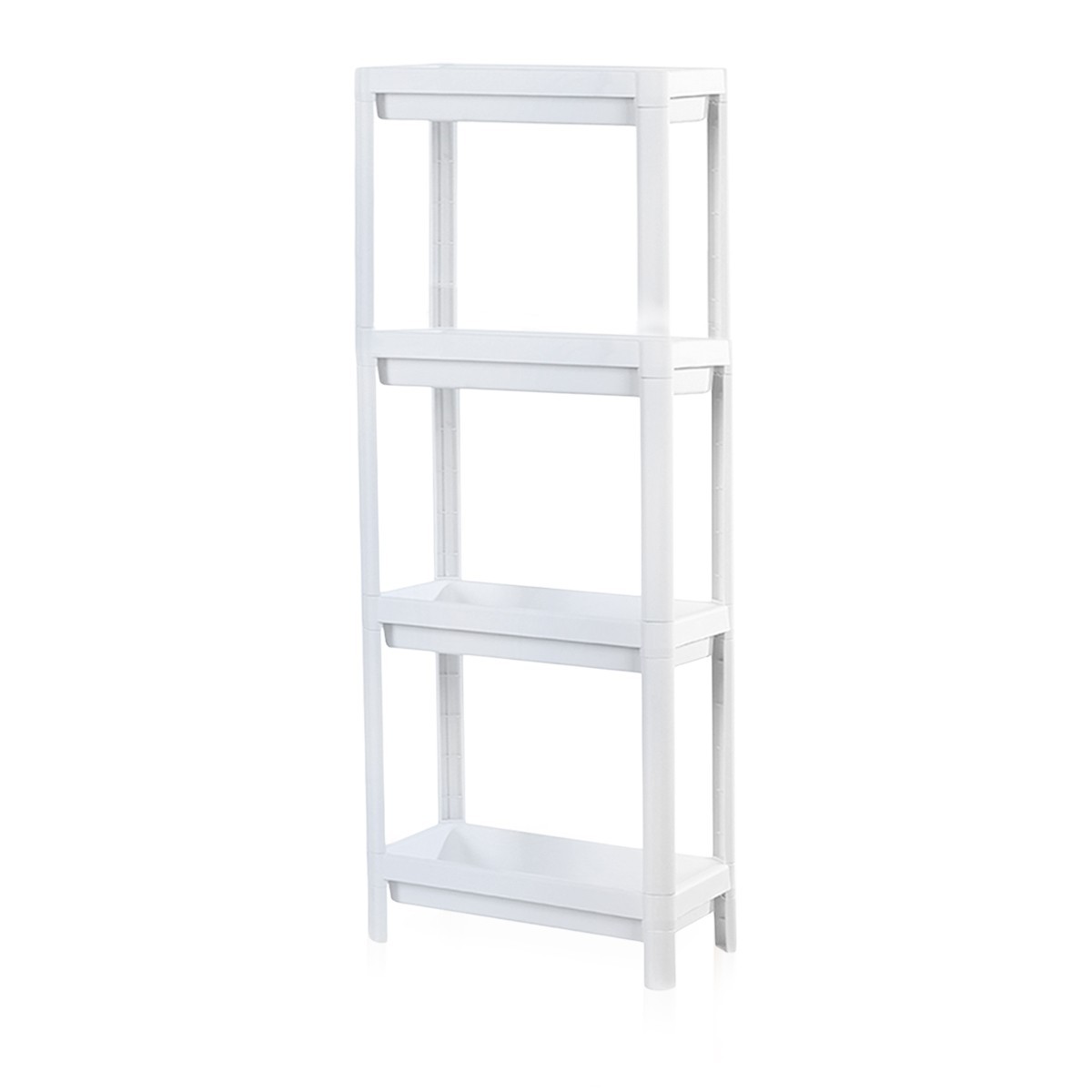 

Этажерка в 4 яруса MVM FH-22/4 WHITE пластиковая белая