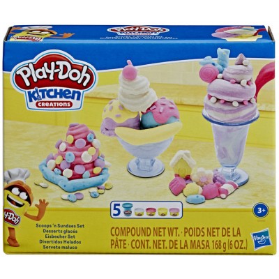 

Набор для творчества Hasbro Play-Doh Кухонные принадлежности Стаканчики мороженого (E7275)